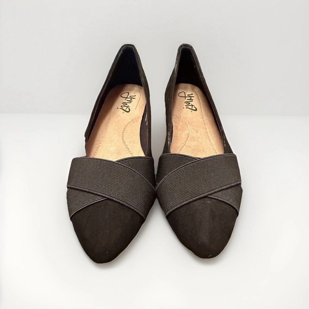 Women’s Black Flats Shoes Size 7.5 Y-Not?